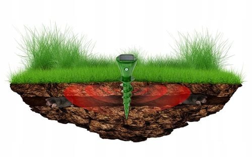 ODSTRASZACZ NA KRETY NORNICE WĘŻE ODSTRASZACZ KRETÓW NORNIC SOLARNY (2 na Arena.pl