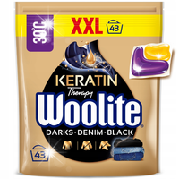 Woolite Woolite Czerń, Ciemne Kolory & Jeans z Keratyną 43 szt (kapsułki)