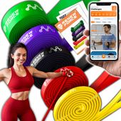 Zestaw 5 Gumy Taśmy Oporowe do Ćwiczeń Treningowe Powerband WYSOKA JAKOŚĆ