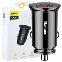 Ładowarka samochodowa Baseus Circular PD QC4.0+ 5A 30W (czarna)