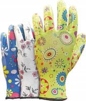 Rękawice ogrodowe / Kolorowe / Rozmiar: 6 - XS / RGARDEN-NI_6