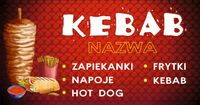 BANER BILLBOARD reklama 80x130 cm plandeka KEBAB Twoja Reklama FOTO