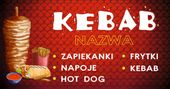 BANER BILLBOARD reklama 80x130 cm plandeka KEBAB Twoja Reklama FOTO