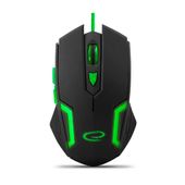 Mysz Dla Graczy Przewodowa 6D Usb Zielona Fighter Esperanza Gamingowa