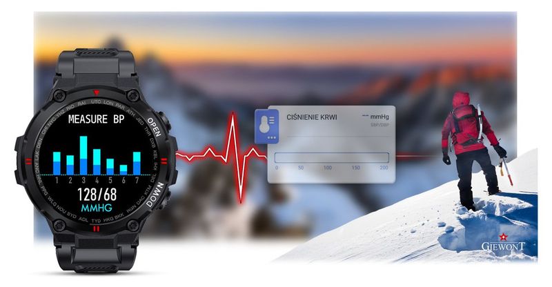 Smartwatch Giewont GW430-1 Czarny zdjęcie 16