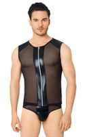 seksowna koszulka i szorty siateczkowe softline collection czarne xl