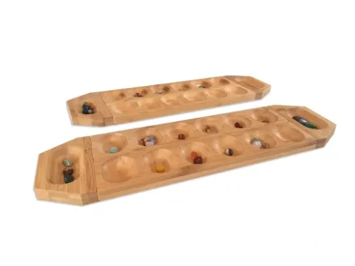 MANKALA UNIWERSALNA - DLA 2-3-4 GRACZY - DREWNIANA na Arena.pl