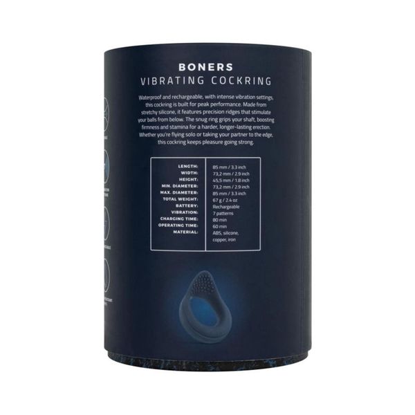 Boners - Vibrating Cock Ring With Perineum Stimulation zdjęcie 6