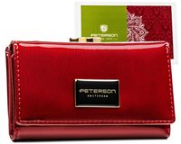 portfel damski skórzany ptn ph23-1-sh-1864 red