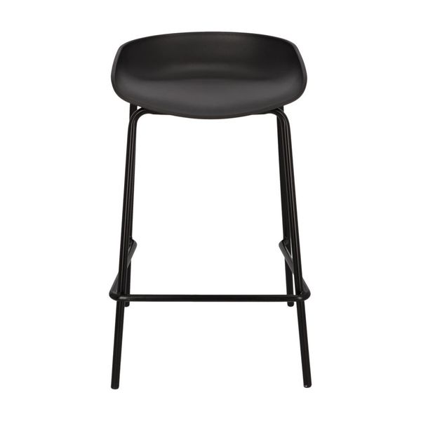 Stołek barowy Grego czarny 65 cm zdjęcie 2