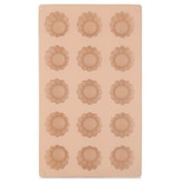 Forma do ciastek silikonowa beżowa kwiatek 28x17x2,5 cm