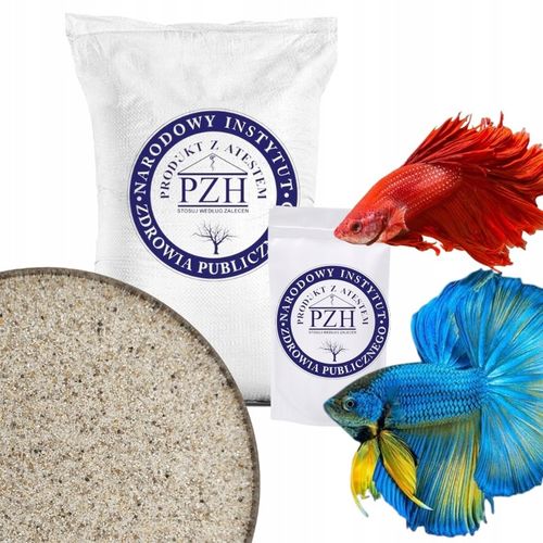 Piasek do akwarium drobny Z ATESTEM suchy 20 KG na Arena.pl