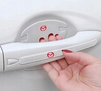 Przezroczyste Naklejki Pod Klamki drzwi samochodu Mazda z Logo 8 sztuk