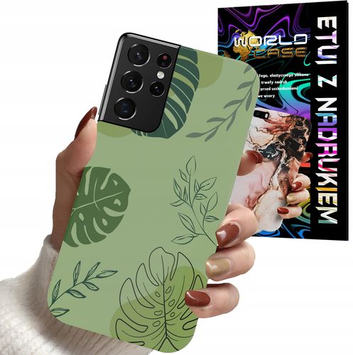 ETUI CASE DO SAMSUNG S21 ULTRA - LIŚCIE WZORY DLA KOBIET KWIATY RÓŻE na Arena.pl
