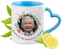 Kaczyński Kubek Błękitny Z Uszkiem W Kształcie Serca Na Prezent