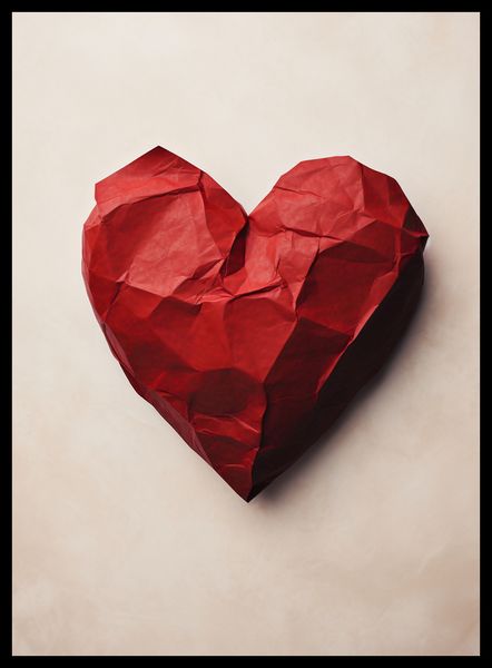 Plakat 40x55cm Kreślone Serce zdjęcie 2