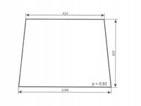 szyba tylna ciągnika URSUS C-330, T25 A Kabina POM Smolniki