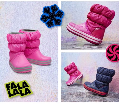 Dziecięce Buty Zimowe Śniegowce Crocs Winter Puff Kids Boot 22-23 na Arena.pl