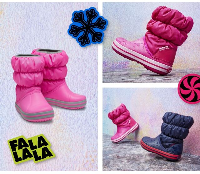 Dziecięce Buty Zimowe Śniegowce Crocs Winter Puff Kids Boot 22-23 zdjęcie 10