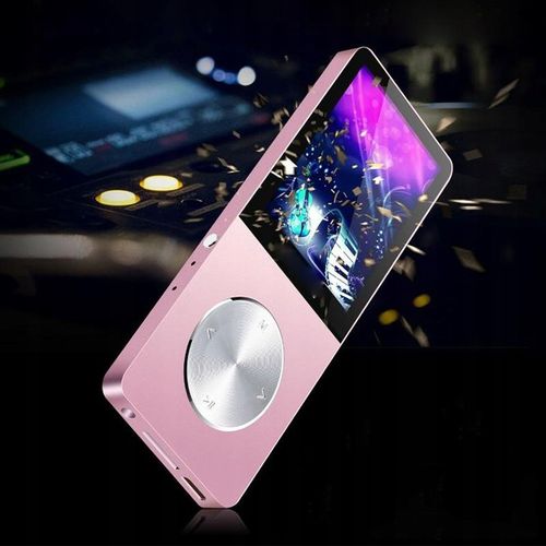 Odtwarzacz MP4 T1 8GB głośnik microSD MP3 różowy na Arena.pl