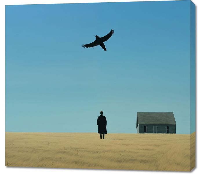 Obraz 100x90cm Samotny i Wolny zdjęcie 1