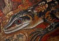 Plakat 59,4x42cm Oko Jaszczurki