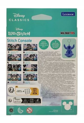 Konsola podręczna Disney Stitch My Best-E, LCD, 3 gry, jak tamagotchi na Arena.pl