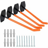 4 WIESZAKI UCHWYTY STALOWE ŚCIENNE NA OPONY KOŁA ROWER NARZĘDZIA DO 60 KG