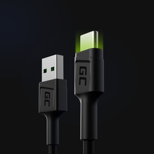 Kabel Green Cell USB - USB typ C 1,2 m czarny na Arena.pl