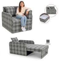 Łóżko dziecięce sofa kanapa kratka pojemnik szare kratka pleciona Denis 3B
