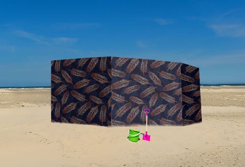 PARAWAN PLAŻOWY Miedziane pióra z indywidualnym napisem 5 PANELI 52.5 na Arena.pl