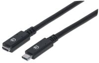 PRZEDŁUŻACZ USB C-C M/F 0,5m USB3.1 SuperSpeed+ 5A  Manhattan 355230