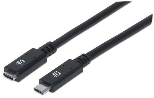 PRZEDŁUŻACZ USB C-C M/F 0,5m USB3.1 SuperSpeed+ 5A  Manhattan 355230 na Arena.pl
