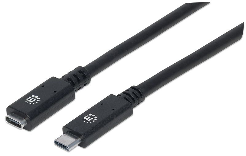 PRZEDŁUŻACZ USB C-C M/F 0,5m USB3.1 SuperSpeed+ 5A  Manhattan 355230 zdjęcie 1