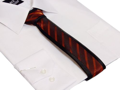 Wąski KRAWAT śledź czarno-czerwony na Arena.pl