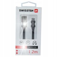 Kabel niktrade USB - microUSB typ B 1,2 m czarny