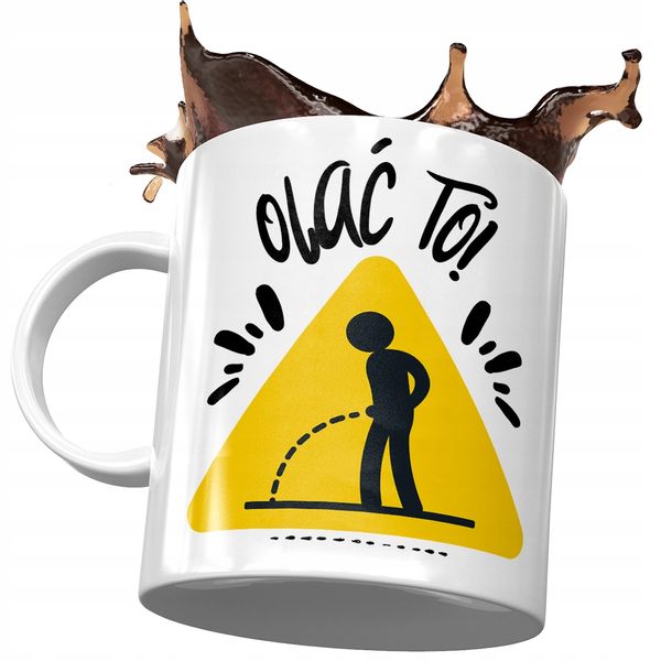 Kubek Śmieszny Zabawny Olać To Prezent Z Nadrukiem Ze Zdjęciem zdjęcie 1