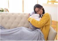 Chomik Z Kocykiem Koc 160X110 Cm Maskotka Poduszka Pluszowy Przytulanka 3W1