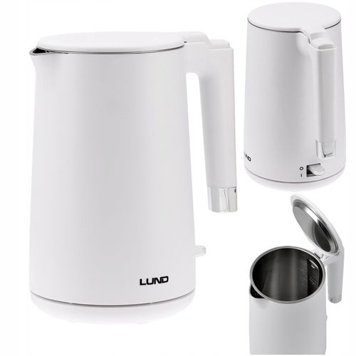 CZAJNIK ELEKTRYCZNY LUND 2200W 1,5L BIAŁY PODWÓJNE ŚCIANKI na Arena.pl