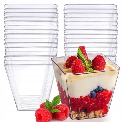 POJEMNIK NA ŻYWNOŚĆ PUCHARKI do DESERÓW na DESERY na DESERKI ŁYŻECZKI na Arena.pl