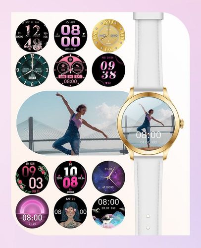 smartwatch gravity biało złoty 2 paski gt25-2 pro na Arena.pl
