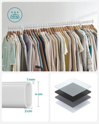 Wieszak na Ubrania na Kółkach - HSR011W01V1 na Arena.pl