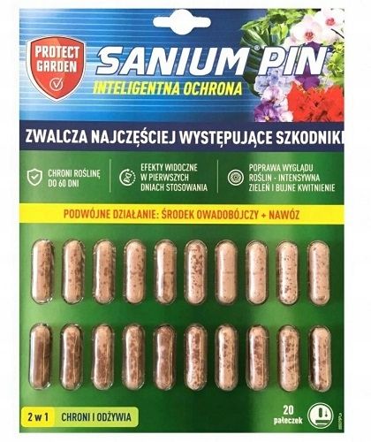 Sanium Pin pałeczki 2w1 nawozowe i na szkodniki na Arena.pl