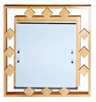 Natura plafon 2x60W E27 40x40x10,5 kwadraciki zółty