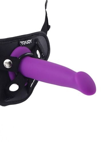 wąskie dildo z przyssawką do uprzęży strap-on 15cm na Arena.pl
