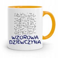 Kubek Żółty Dla Dziewczyny Wzorowa Dziewczyna Z Nadrukiem Ze Zdjęciem