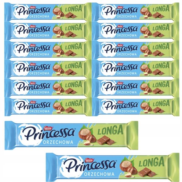 Pakiet Wafel Orzechowy Princessa Longa Nestle 14 x 45 g zdjęcie 1