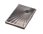 Srebrna Metalowa Papierośnica z Metalowymi Blaszkami w Środku