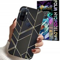 ETUI DO OPPO A53S A53 2020 - MARMUREK GEOMETRYCZNE WZORY DLA KOBIET + FOLIA