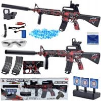 OGROMNY BEZPIECZNY KARABIN AUTOMAT KULKI ŻELOWE PISTOLET TARCZA